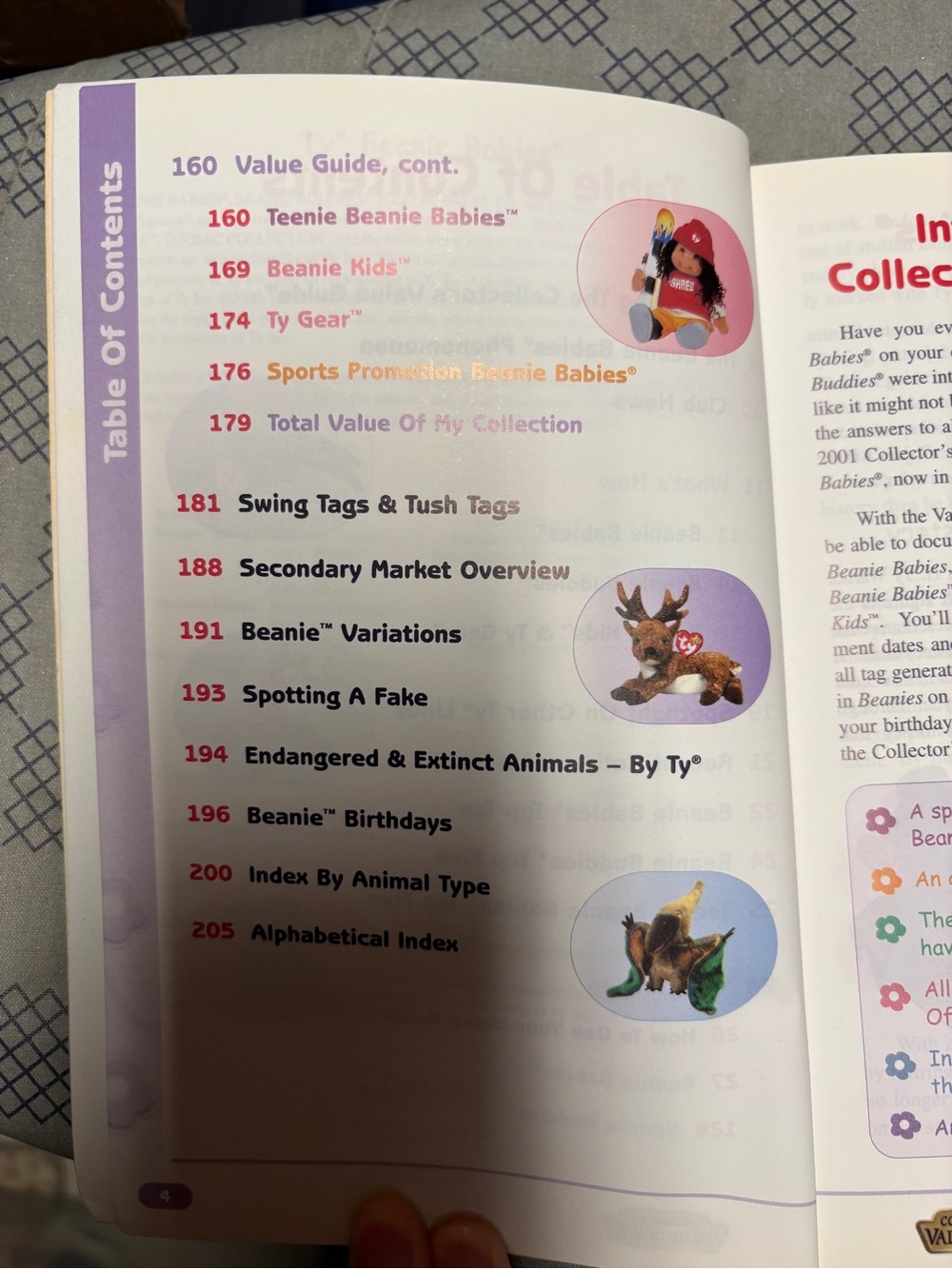 Ty Table of Contents Page with Purple Accent and Multicolor Illustrations - Picture 3 of 8